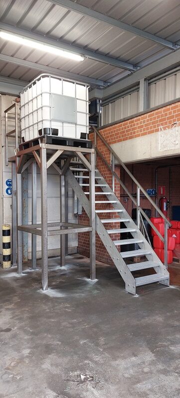 platform machine metaalconstructie